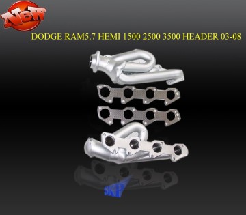 Ceramic Coated Exhaust Header for 03-08 Dodge Ram Hemi Truck V8 Engine 5.7L 1500 2500 3500