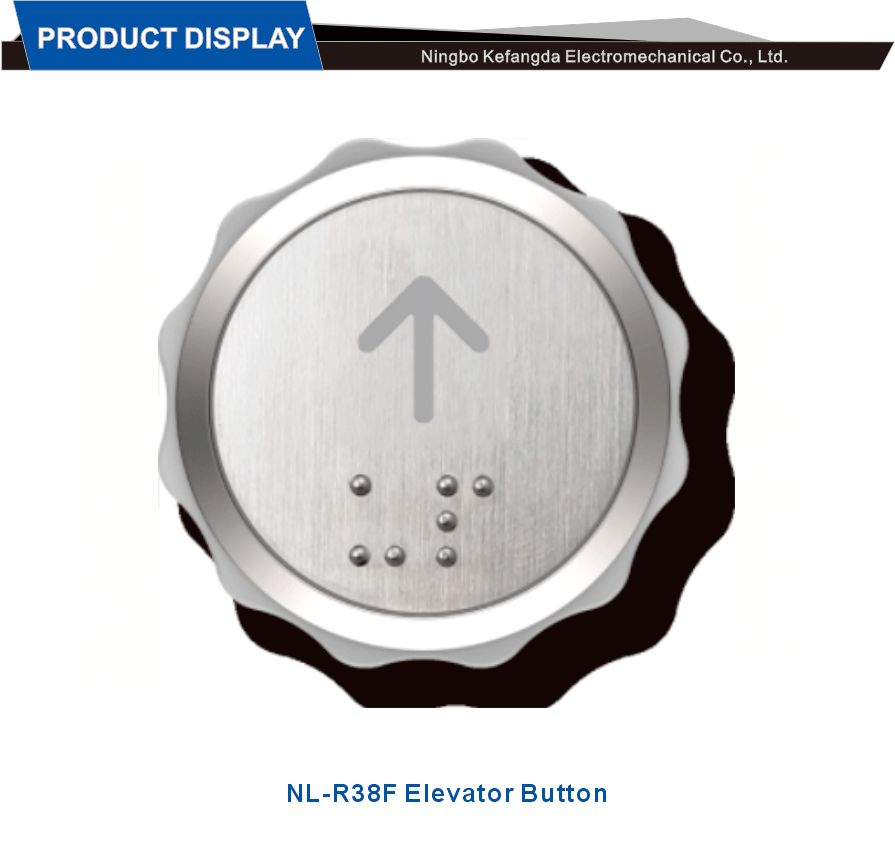 Elevator Button With Stainless Steel Insert