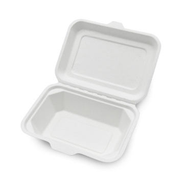 600 ml Sperrbox verfügbar biologisch abbaubarer Bagasse -Box