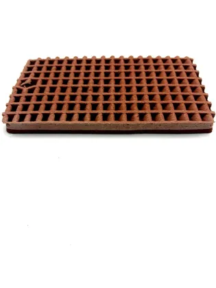 Anti-nailing prefabricated rubber track and field