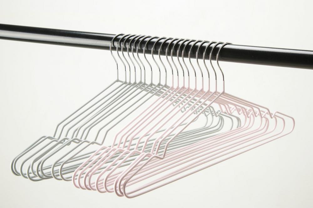 Metal Wire Hangers PVC Shiny Finish