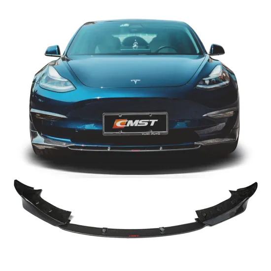 Brilliant Quality CMST Style Dry Carbon Fiber Front Lip for Model 3
