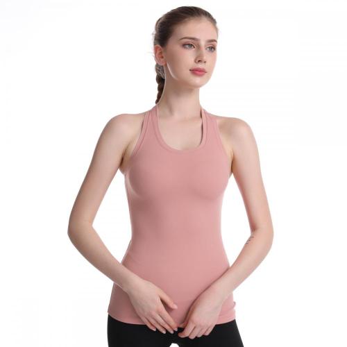 Camisetas sin mangas de entrenamiento con espalda nadadora YOGA para mujer