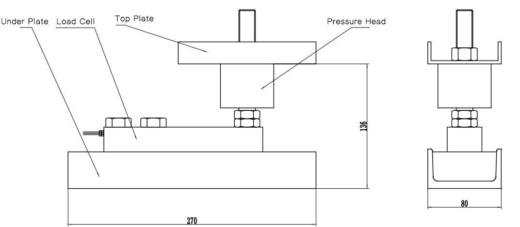 GWM203 load cell drawing