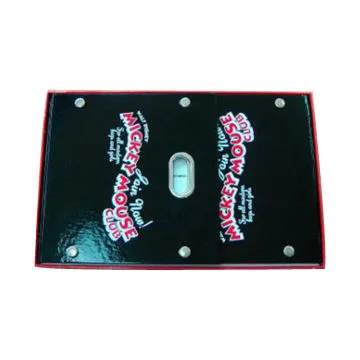 Recycled paper storage box with magnet lid and handle hole, measures 30x22x16cm