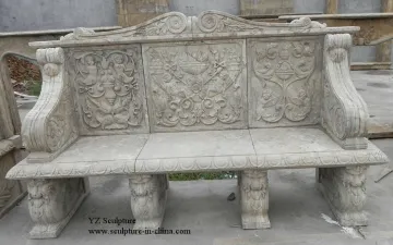 Antique Stone Bench Sculpture(SBC-C120)