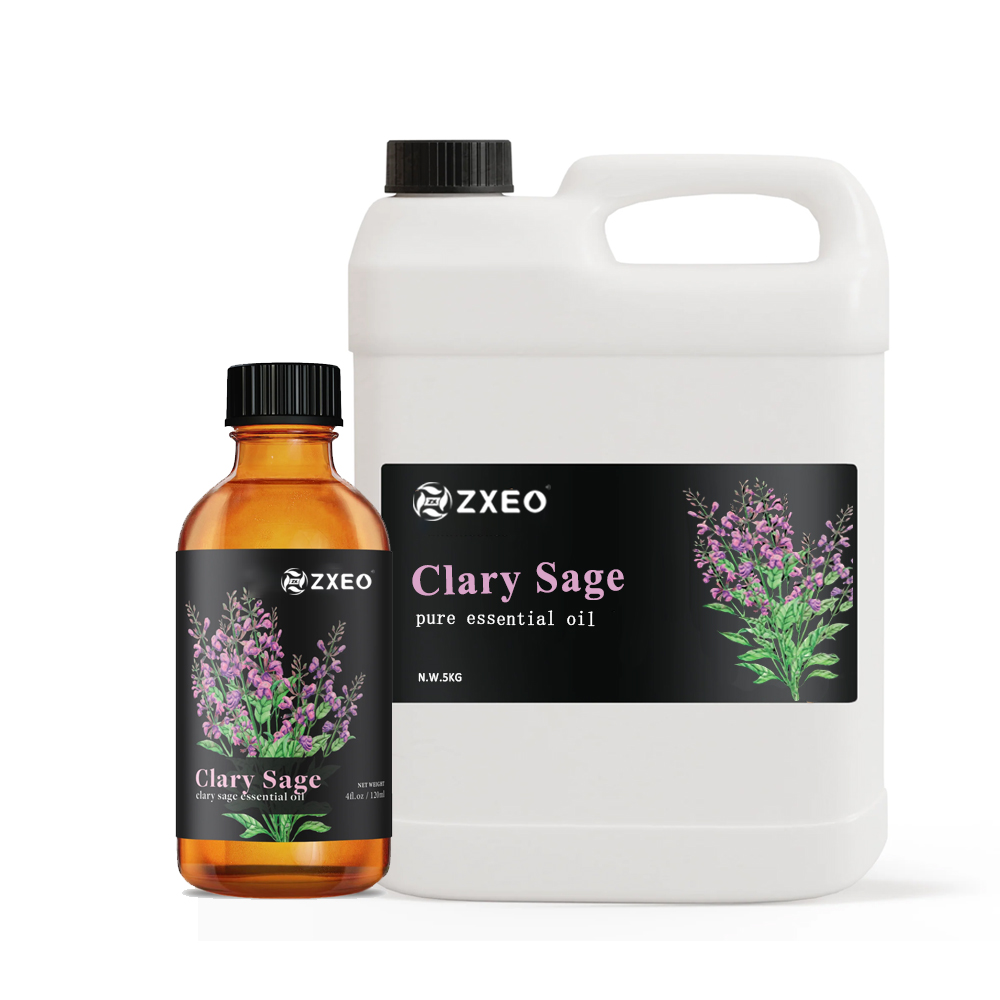 Private Label Pure Organic Distilled Clary Sage Oil