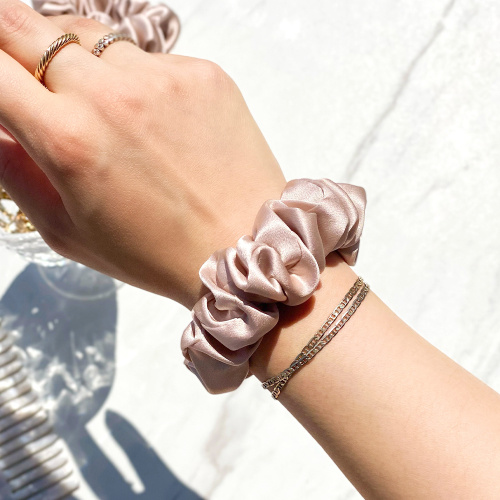 printing silk scrunchies for natural hair