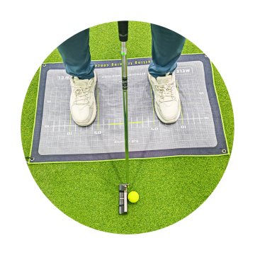 Golf Putter Standing Position Grid Micro Fiber Towel with Hook