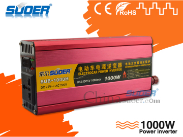 Suoer 1000W Car Power Inverter DC 72V To AC 220V Modified Sine Wave Inverter with Factory Price
