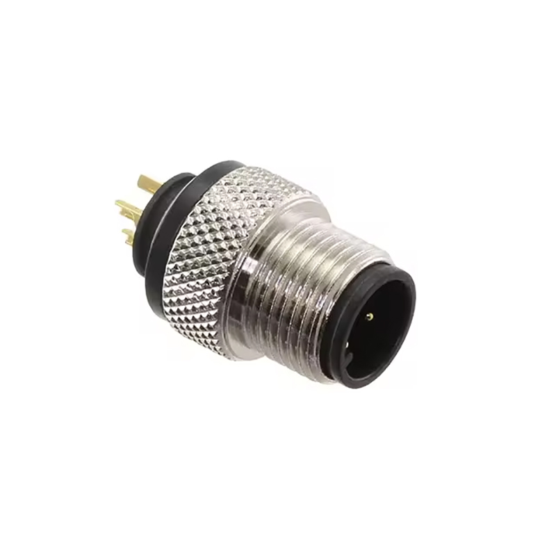 5-Pins M12 Solder Aviation Plug Socket Adapter Connector