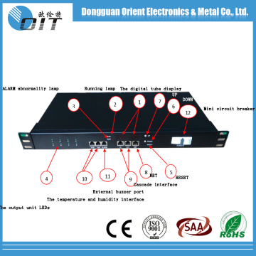 19 inch 8 outlet C13 switched monitored rack PDU power distribution unit