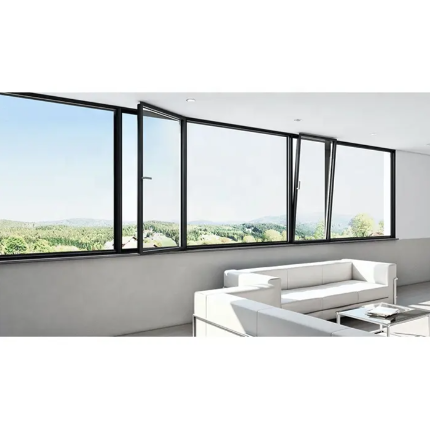 Aluminum tilt and turn windows