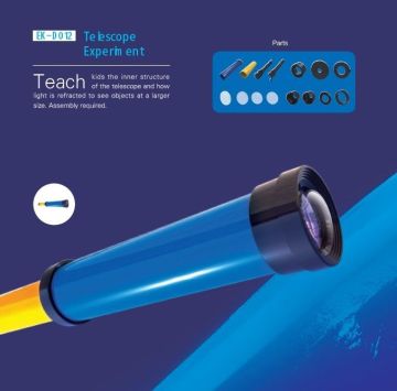 Telescope Model 26x4x4cm Kids Science Experiment Diy Educational Toys