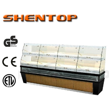 Shentop STPZ-A07125 european style break and pastry showcase display for bakery shop dry bakery case