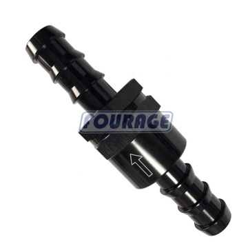 Aluminum Alloy One Way Non Return Check Valve 12MM 15.4MM Fuel Petrol Diesel Oil Fluid Water