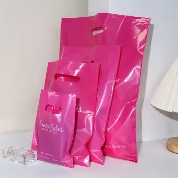 Custom Printed Logo Plastic Shopping Bags with Handles: Affordable HDPE & LDPE Options from Manufacturers