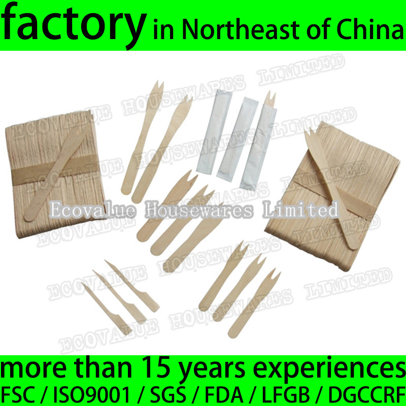 Disposable Logo Printed Wooden Chip Forks