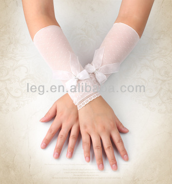 diamond bow fingerless cuff gloves sleeves oversleeve sleevelet