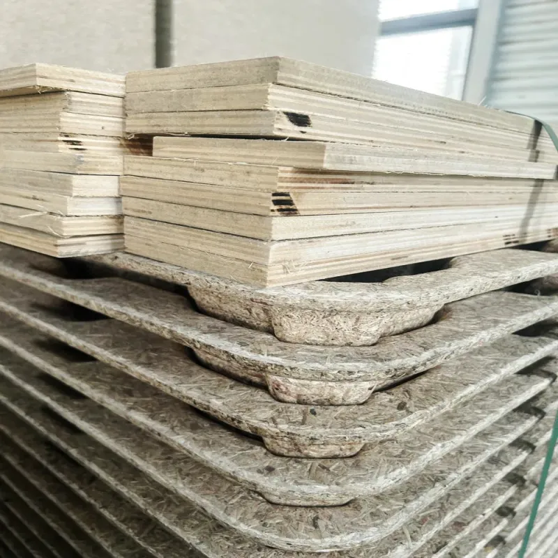 Nestable 80% Space Saving Compressed Wood Chip Pallets