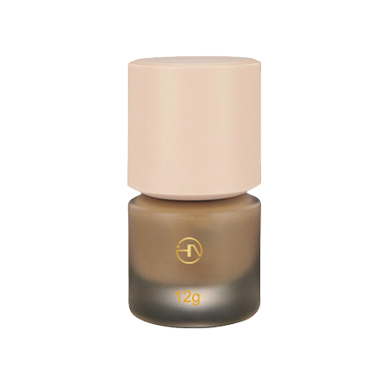 12g Frosted Makeup Liquid Foundation Pump Glass Bottle