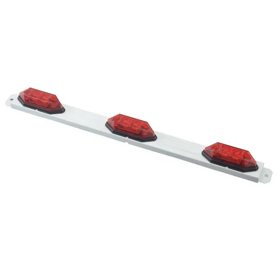 Red 12V 2pcs LED Marker Lights - Stainless Steel Trailer Clearance Lamps