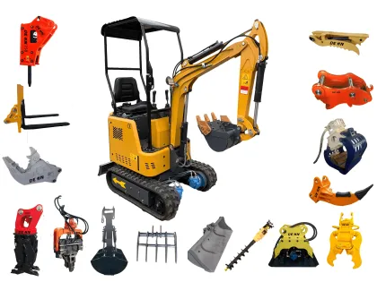 Excavator Attachments and Vibrating Plate Compactors for Construction Machinery