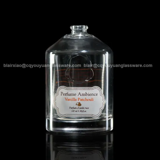 Round Perfume Bottle 100 ML Empty Glass Perfume Diffuser Bottle