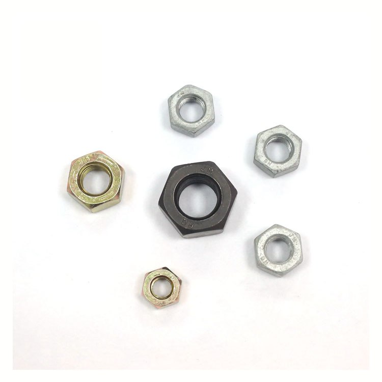 Color Znic Plating Hexagon Nuts