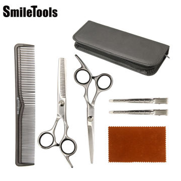 6,0 inci Fashion Baru Kecantikan Barber Hair Brush Comb dan Scissors Set