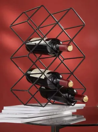 Square mile with round wine rack