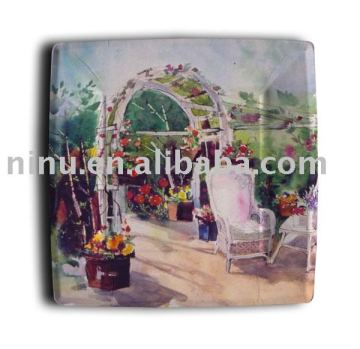 YLSP019 printing paper plate/square paper plate