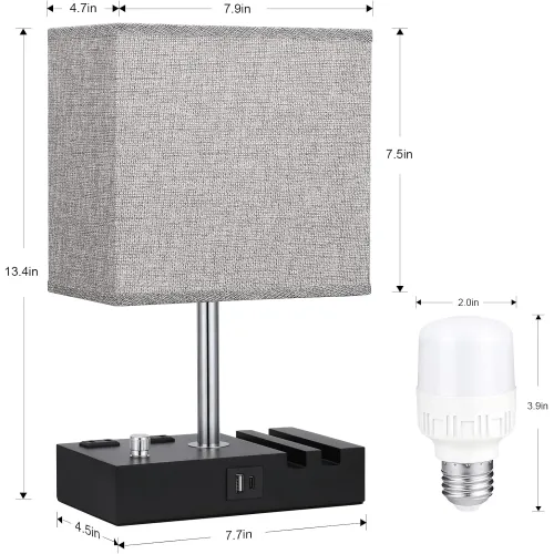 Компактный Dimmable USB-C чтение света с держателем телефона