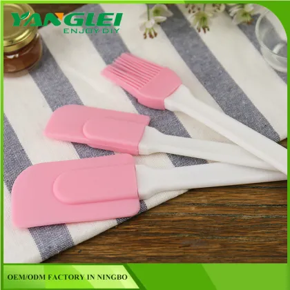 top rated Easy Flex 3-Piece Silicone Spatula Set,Pink