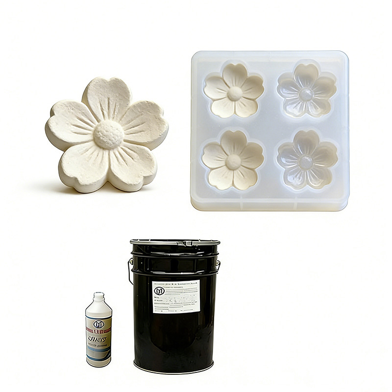 Condensation curing silicone mold rubber