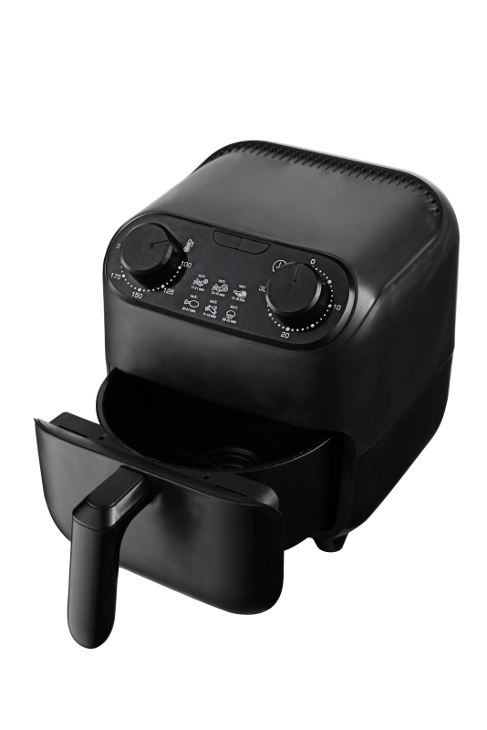 1.5L Electric Small Air Fryer with Temperature Control Timer, Auto Shut-Off, Non-Stick Frying Tray, 1200W Compact Mini Air Fryer