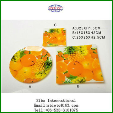 high quality glass dessert plate of all shapes and sizes