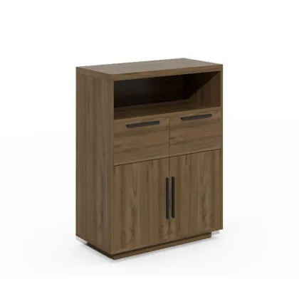 Modern Minimalist Wooden Drawer File Cabinet for Hotel Living Rooms