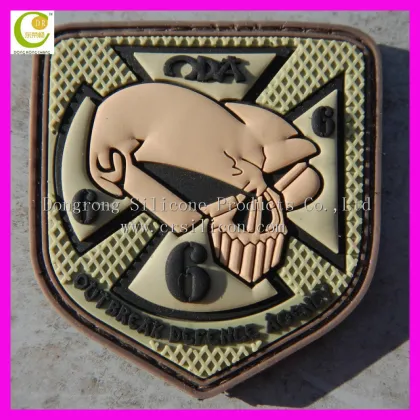 Soft PVC Embossed Patch 3d Custom Brand OEM Rubber Patch/Garment Brand Logo/Bags Badge Tags