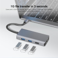 6 IN1 Typ-C USB Hub UHD mit RJ45