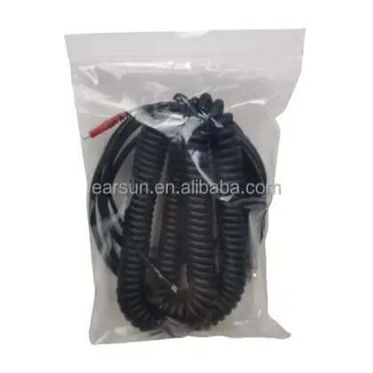 Hot Sale Audio Cable: Durable 3.5mm & 6.5mm Plugs Replacement Spring Coil Cable for Sennheiser Headphones and Earphones