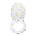 Duroplast Soft Close Toilet Seat In White-Marble Mather