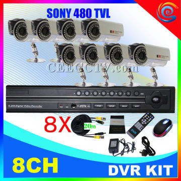 8 Cameras H.264 Video Compression Diy Dvr Kit Cee-dvr-8208v C910