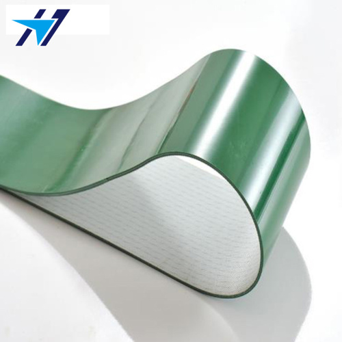 Green PVC anti-static conveyor belt