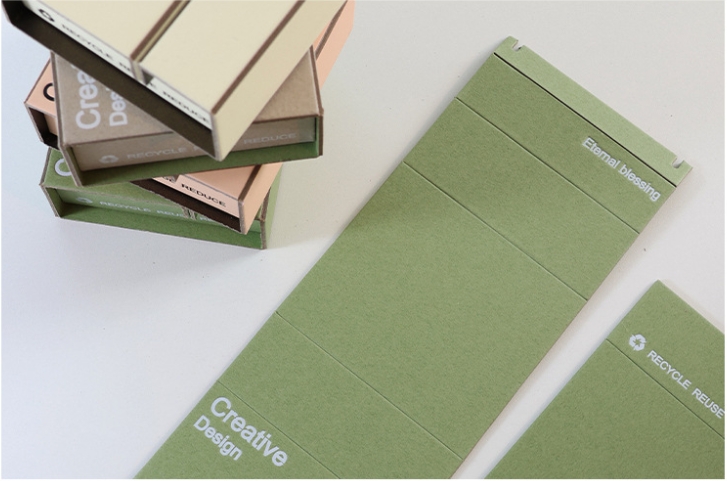 two folding gift cosmetics storage pe film box