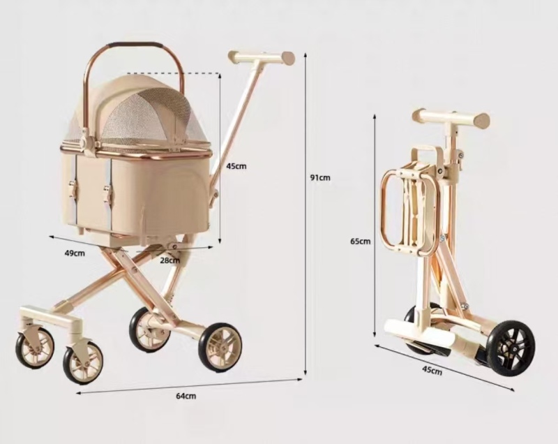 Comfortable and safe pet stroller