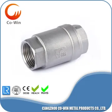 Stainless Steel 2PC Vertical Check valve 390PSI