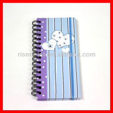 unique design hard cover spiral notebook