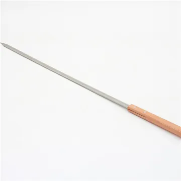 Stainless Steel BBQ Skewers with Wooden Handle
