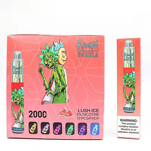 Wholesale RandM DAZZLE 2000 Puffs Vape(RGB Lights)